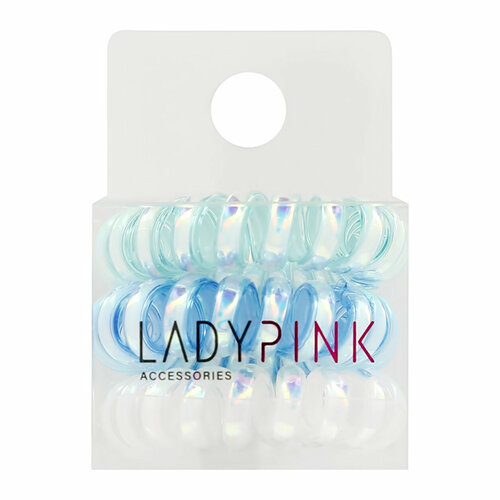 Набор резинок для волос LADY PINK BASIC SLINKY box, 3 штуки в упаковке