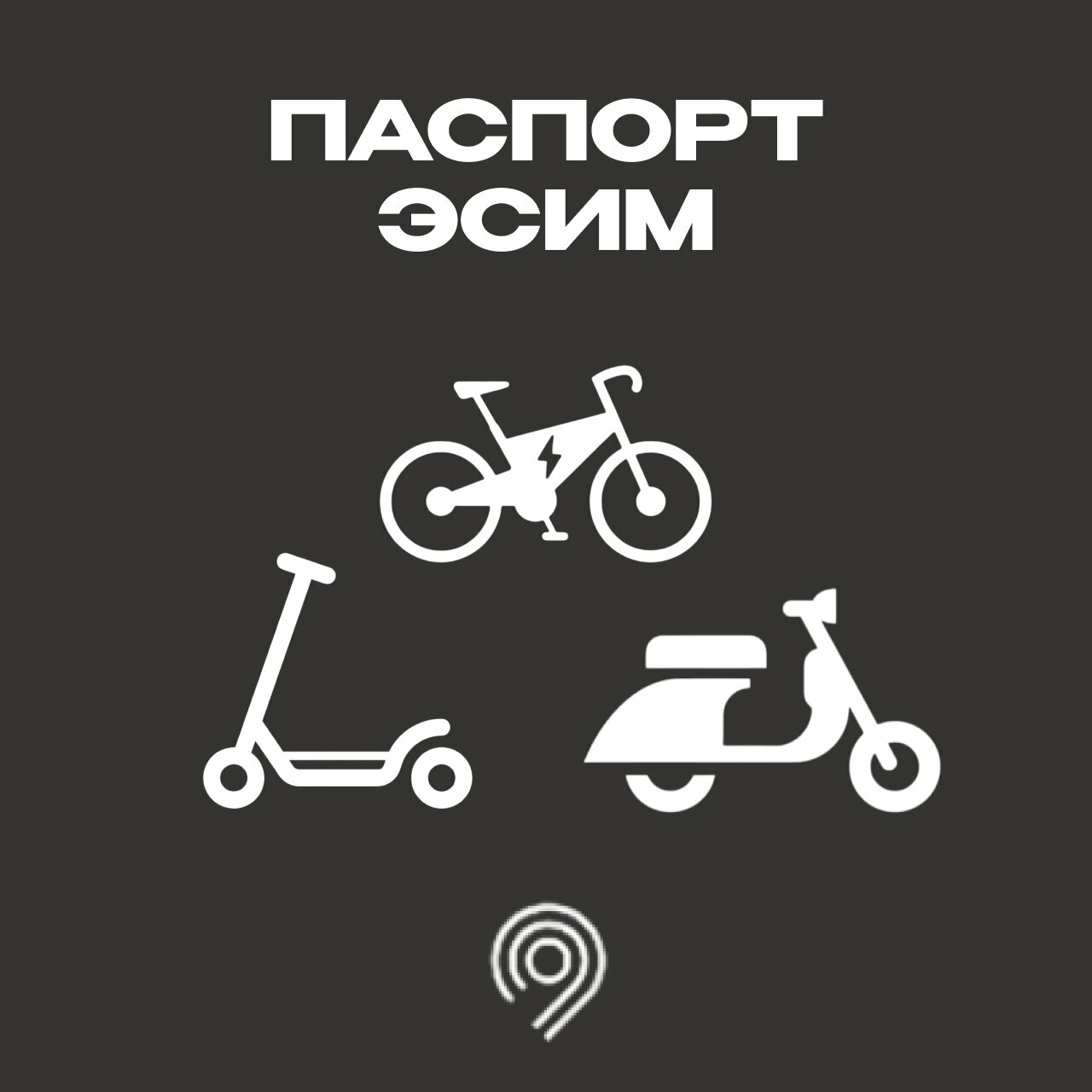 Паспорт эсим Универсальный на электросамокат любой фирмы.