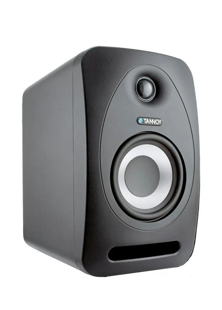 Tannoy REVEAL 402 активный монитор ближнего поля. 50Вт 4(100мм) НЧ/СЧ драйвер и 3/4(19мм) soft dome твитер. SPL 101дБ (макс.) Частотный диапазон 56Hz - 48kHz HxWxD, mm 240 x 147 x 212