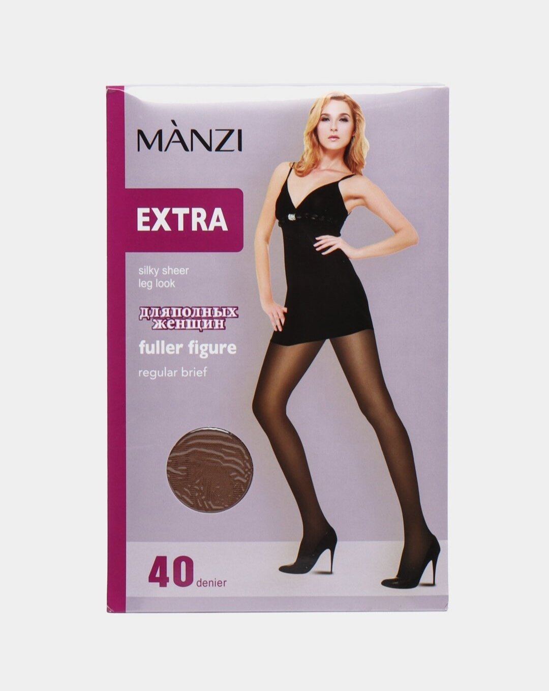 Колготки Manzi Manzi Extra женские колготки 40 den загар, с плотными шортиками, удобные и прочные, 40 den, размер 56-58, загар