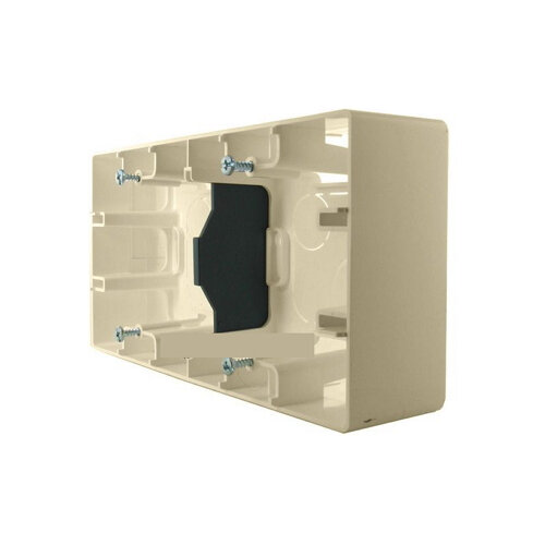 ETIKA Коробка для накладного монтажа 2-местная слоновая кость IEK 672540 (1 шт.)