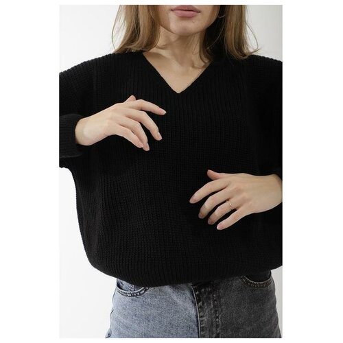 фото Пуловер женский sl, 46-48, чёрный rusexpress