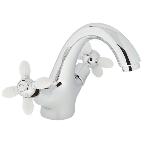 Смеситель для раковины Corsa Deco Flow хром двухвентильный (672189)