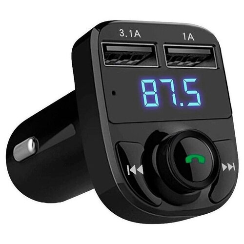 FM-трансмиттер Earldom ET-M29, Bluetooth, 2 USB, microSD, пластик, цвет: чёрный