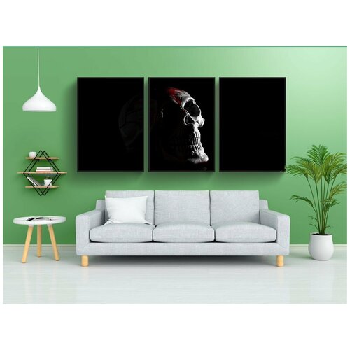 фото Набор модулных постеров для интерьера "смерть, череп, человеческие" 60x90 см. в тубусе, без рамки lotsprints