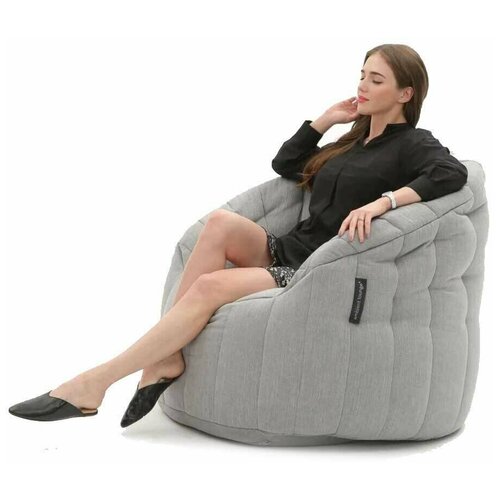 Интерьерное кресло Ambient Lounge - Butterfly Sofa - Keystone Grey (светло-серый) - современная бескаркасная мягкая мебель для дома