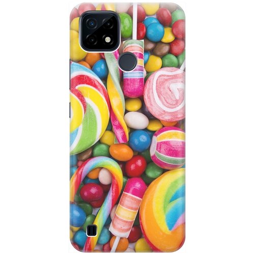 фото Силиконовый чехол на realme c21 / рилми с21 с принтом "сладости" gosso