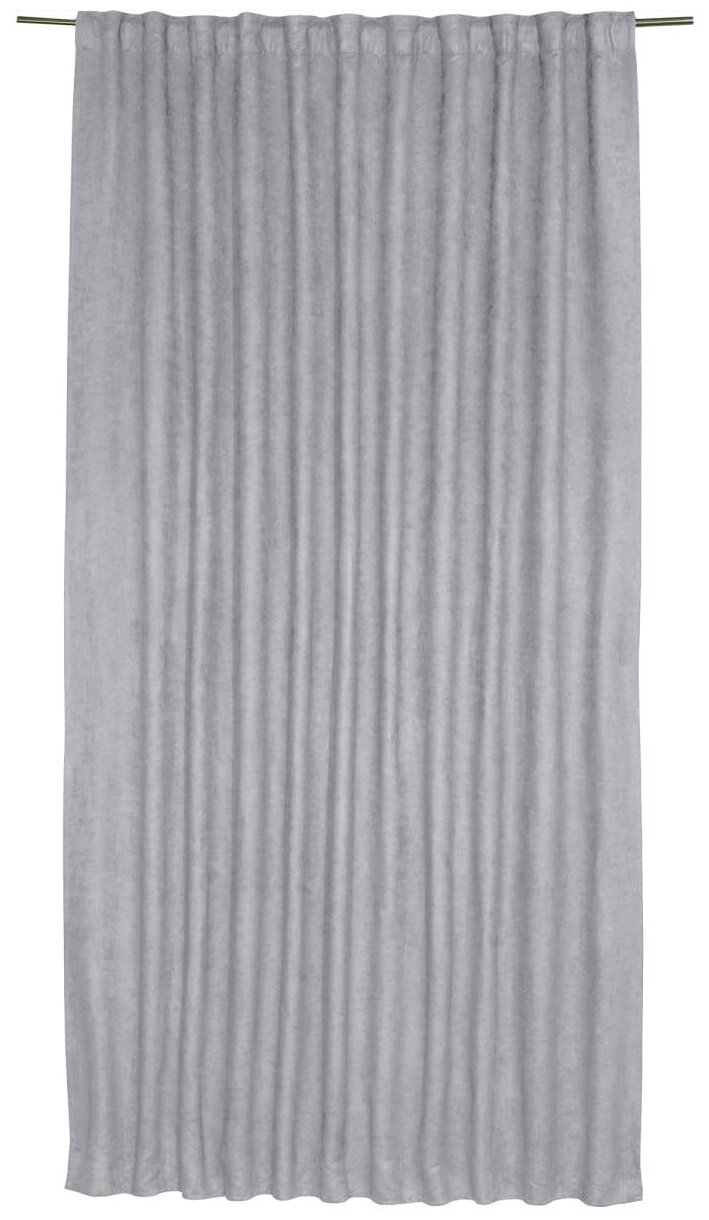 Штора на ленте со скрытыми петлями Inspire Manchester 200x280 см цвет светло-серый
