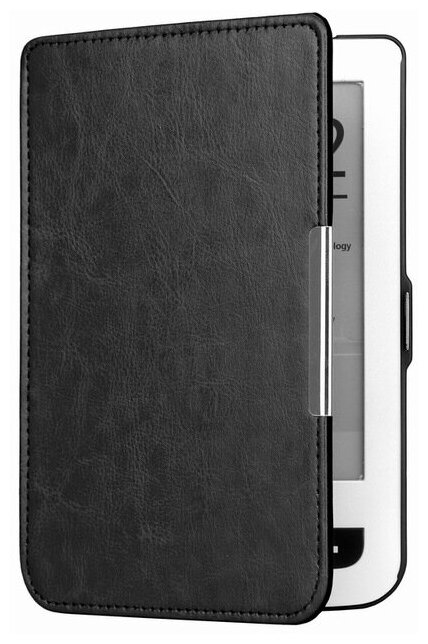 Чехол-обложка футляр MyPads для PocketBook 515 из качественной эко-кожи тонкий с магнитной застежкой черный