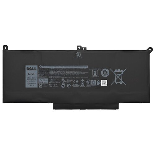 Аккумуляторная батарея для Dell Latitude 7390 OV аккумулятор для dell e7280 e7480 7 6v 6800mah p n f3ygt 2x39g