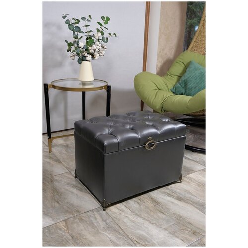 Банкетка сундук платина с ящиком для хранения