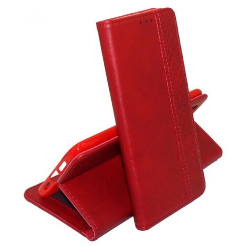 brodef wallet чехол книжка для samsung galaxy m51 красный Business Wallet Кожаный чехол книжка с визитницей для Samsung Galaxy M51