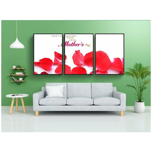 фото Набор модулных постеров для интерьера "апреля, задний план, красота" 60x90 см. в тубусе, без рамки lotsprints