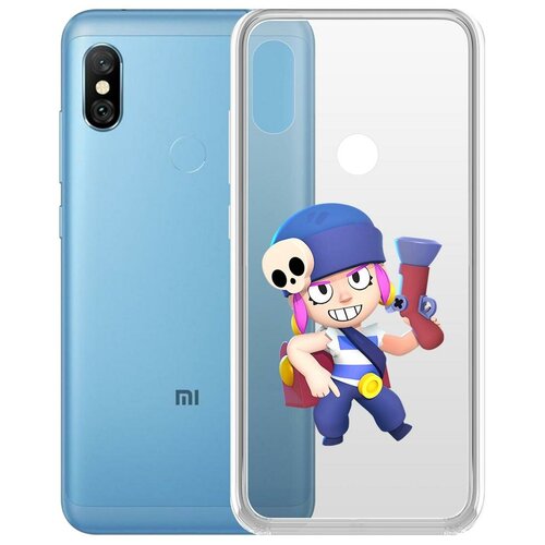 фото Чехол-накладка clear case brawl stars-пенни для xiaomi redmi note 6 pro krutoff group