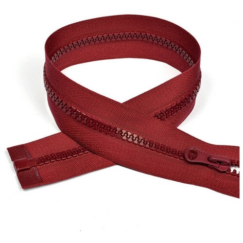 фото Набор молний "трактор", №5, 1 замок, 50 см, цвет: f178 бордовый, 10 штук max zipper