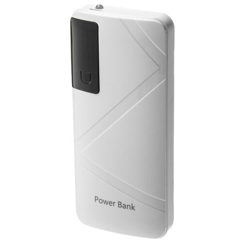 Внешний аккумулятор LuazON PB-05 6000 мАч 3 USB 2 А дисплей фонарик белый 159600₽