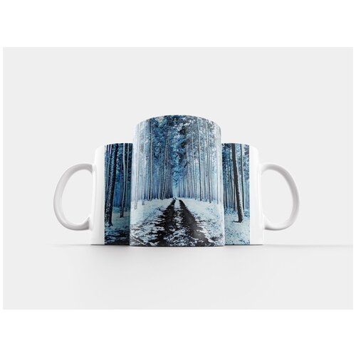 фото Кружка "зима, лес, снег" 320 мл lotsprints