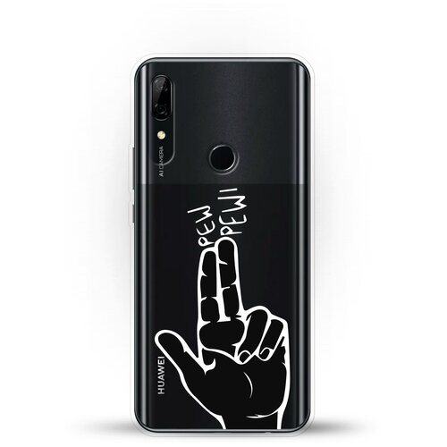 фото Силиконовый чехол pew-pew на huawei p smart z andy & paul