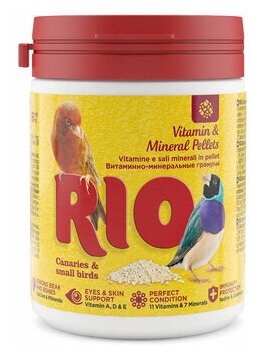 Рио Витаминно-минеральные гранулы для канареек экзотов и других мелких птиц 0,12 кг 43523 (2 шт)
