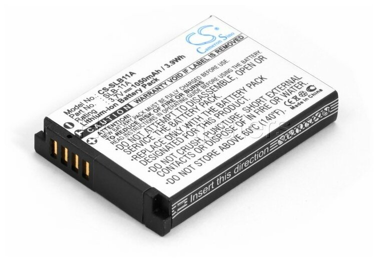 Аккумулятор CameronSino CS-SLB11A для фотоаппарата Samsung SLB-11A, SLB-11EB (1050mAh)