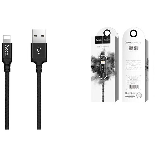 Кабель для iPhone HOCO X14 Times speed lightning cable 2м черный