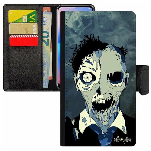 фото Чехол-книжка на мобильный iphone se 2020, "зомби" монстр хэллоуин utaupia