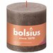 Свеча Bolsius Rustic 10х10 см Shine темно - серая