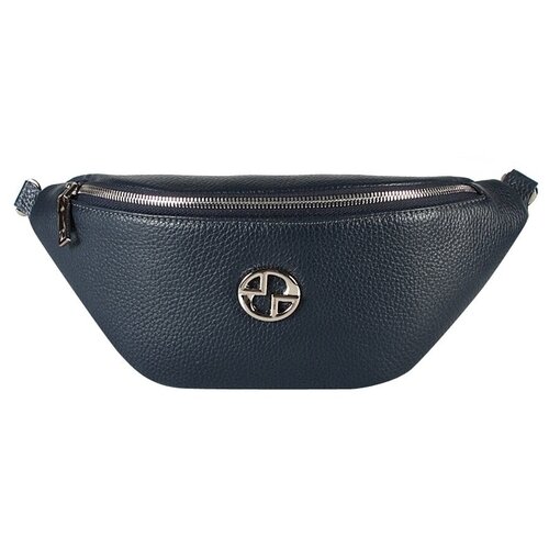 фото Сумка женская,из натуральной кожи,mayger,а-дс-289,темно-синий,модель поясная,с поясным ремешком