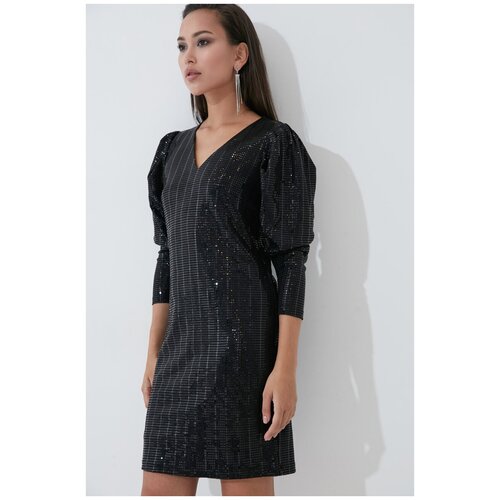 фото Платье zarina, размер 46(m), черный