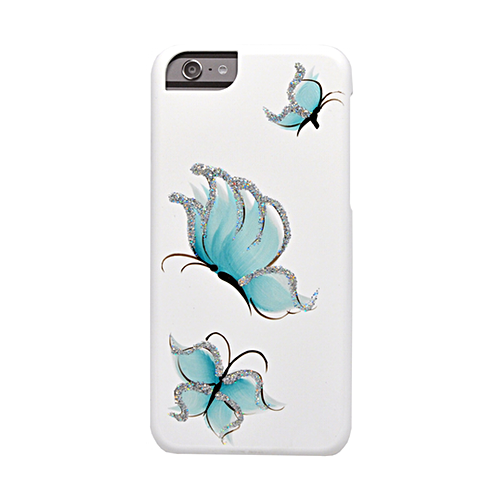 Накладка iCover Pure Butterfly для iPhone 6 / 6s - White/Sky Blue