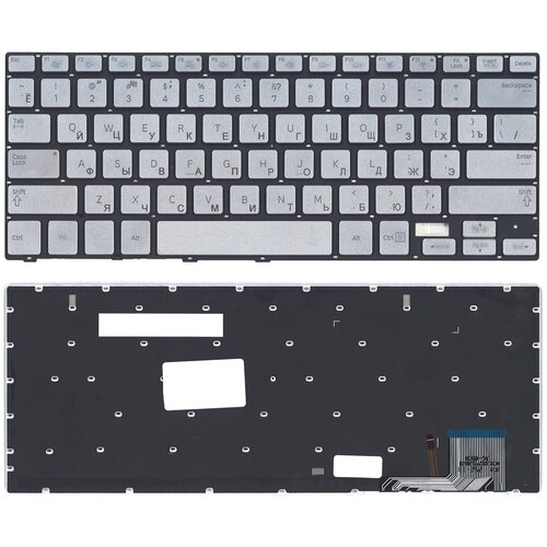 Клавиатура для ноутбука Samsung 740U3E NP740U3E серебристая с подсветкой laptop lcd front bezel for samsung np740u3e np730u3e 740u3e 730u3e ba75 04661a silver new