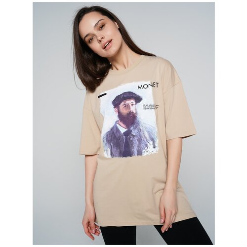 фото Футболка с кор.рукавом твое 80726 размер m, светло-бежевый, women