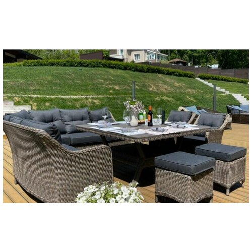 Комплект премиальной плетеной мебели сорренто