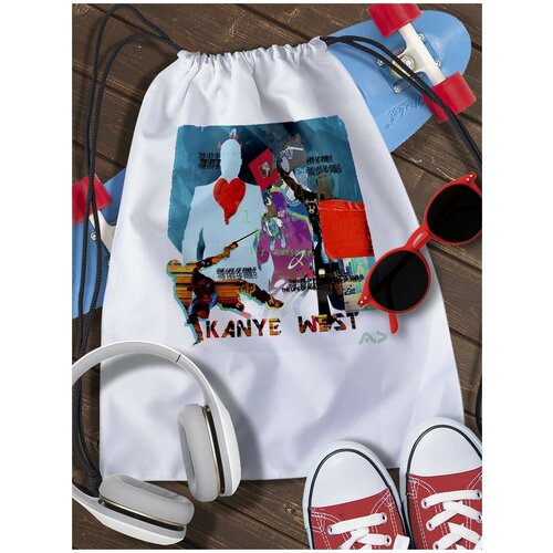 Мешок для сменной обуви Канье Уэст - 9928 футболка dreamshirts yeezus канье уэст женская черная m