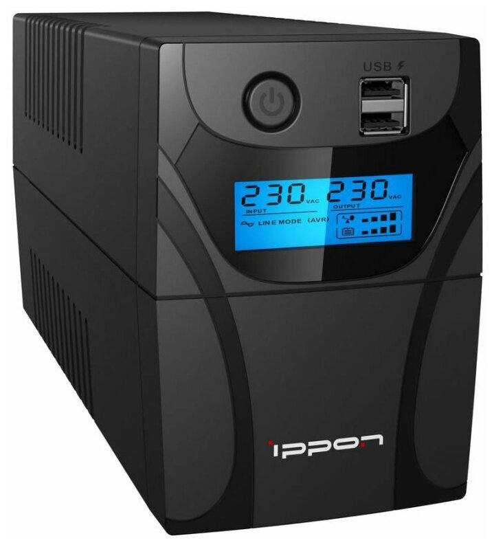 Источник бесперебойного питания Ippon Back Power Pro II Euro 650 черный