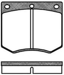 Дисковые тормозные колодки передние REMSA 0063.00 для AC, Ford (4 шт.)