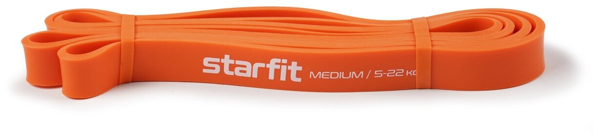 Эспандер ленточный для кросс-тренинга Starfit Es-803, 5-22 кг, 208х2,2 см, оранжевый