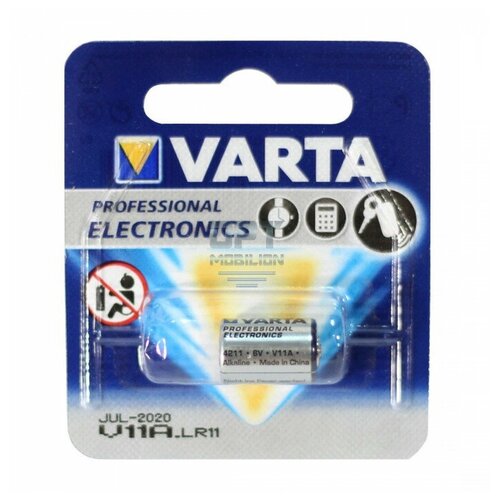 Батарейка щелочная Varta 11A, V11A, L1016 (6V) (4111 101 401) батарейка щелочная varta 11a l1016 6v