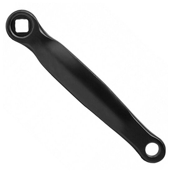 фото Шатун HDL-S02 стальной левый 170мм под ромб чёрный