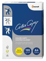 Бумага COLOR COPY GLOSSY, мелованная, глянцевая, А4, 135 г/м2, 250 л., для полноцветной лазерной печати, А++, Австрия, 139% (CIE), A4-27405, 1 шт.