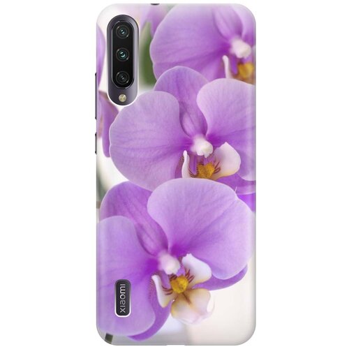 фото Ультратонкий силиконовый чехол-накладка для xiaomi mi a3 / cc9e с принтом "сиреневые орхидеи" gosso