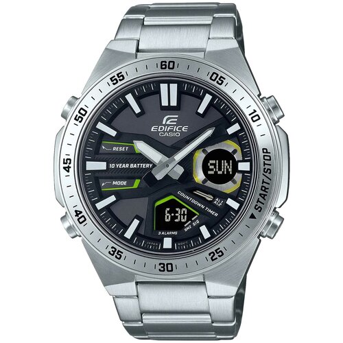 Наручные часы CASIO Edifice EFV-C110D-1A3, серебряный, черный наручные часы casio edifice efv c110d 2avef серебряный черный