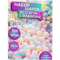 Воздушные шары макарунс для праздника надувные шарики 100 шт