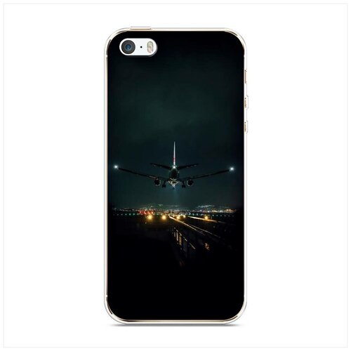 фото Силиконовый чехол "ночной рейс" на apple iphone 5/5s/se / айфон 5s case place