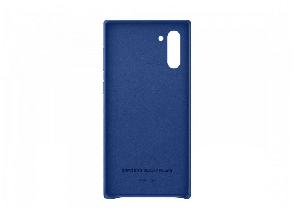 Чехол (клип-кейс) SAMSUNG Leather Cover, для Samsung Galaxy Note 10, синий [ef-vn970llegru] - фото №6