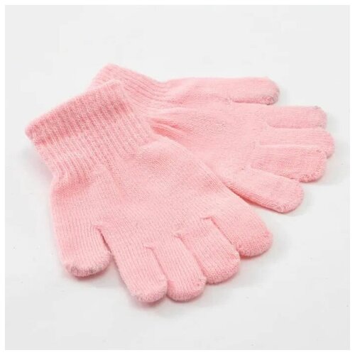 Перчатки Minaku демисезонные, размер 16, розовый