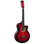 Акустическая гитара вестерн PRADO HS - 4102 / RD (красный бёрст матовый) - изображение