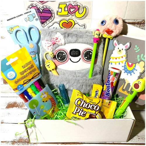 Подарочный бокс сюрприз канцелярский детский 