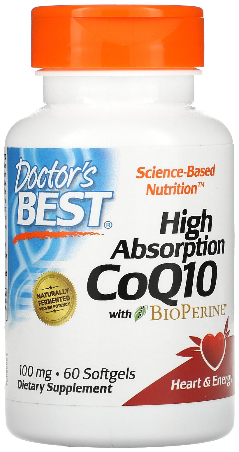 High Absorption Co Q10 with BioPerine капс., 100 мг, 70 г, 60 шт.