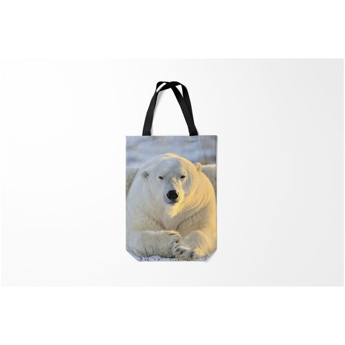 фото Сумка-шоппер / 31х42 см / звери / медведи медведь burnettie